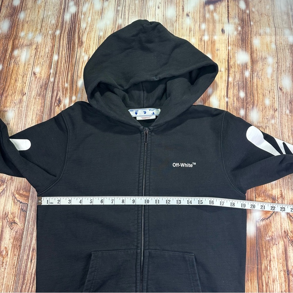 OFF-WHITE SEASONAL Hooded Sweatshirt
Black Size XS Unisex - Picture 8 of 14